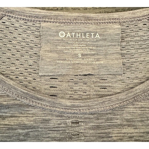 ATHLETA Foothill Tee | Gray Top Size Small - Picture 3 of 4
